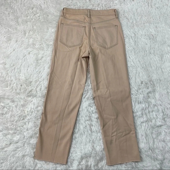 New J Crew Classic Straight Leg Jeans High Rise Overdyed Pink - Picture 3 of 11